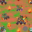 Digitales Stoffdesign - Dragon Monster Truck- 3